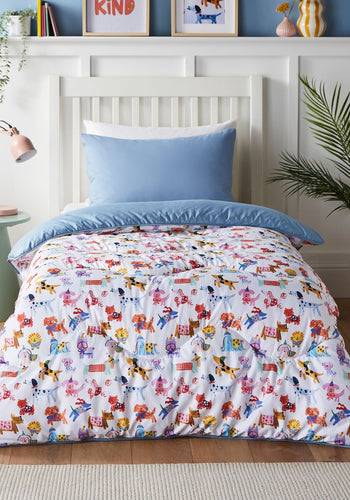 Night Lark® x Eleanor Bowmer Happy Dogs Coverless Duvet Set