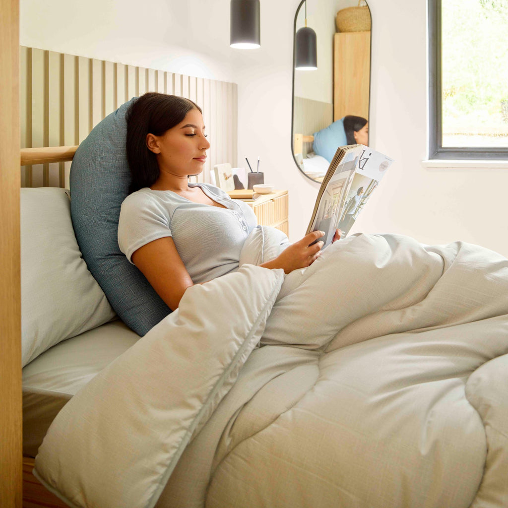 Night Lark® Pyramid  Reading Pillow In Twilight Blue