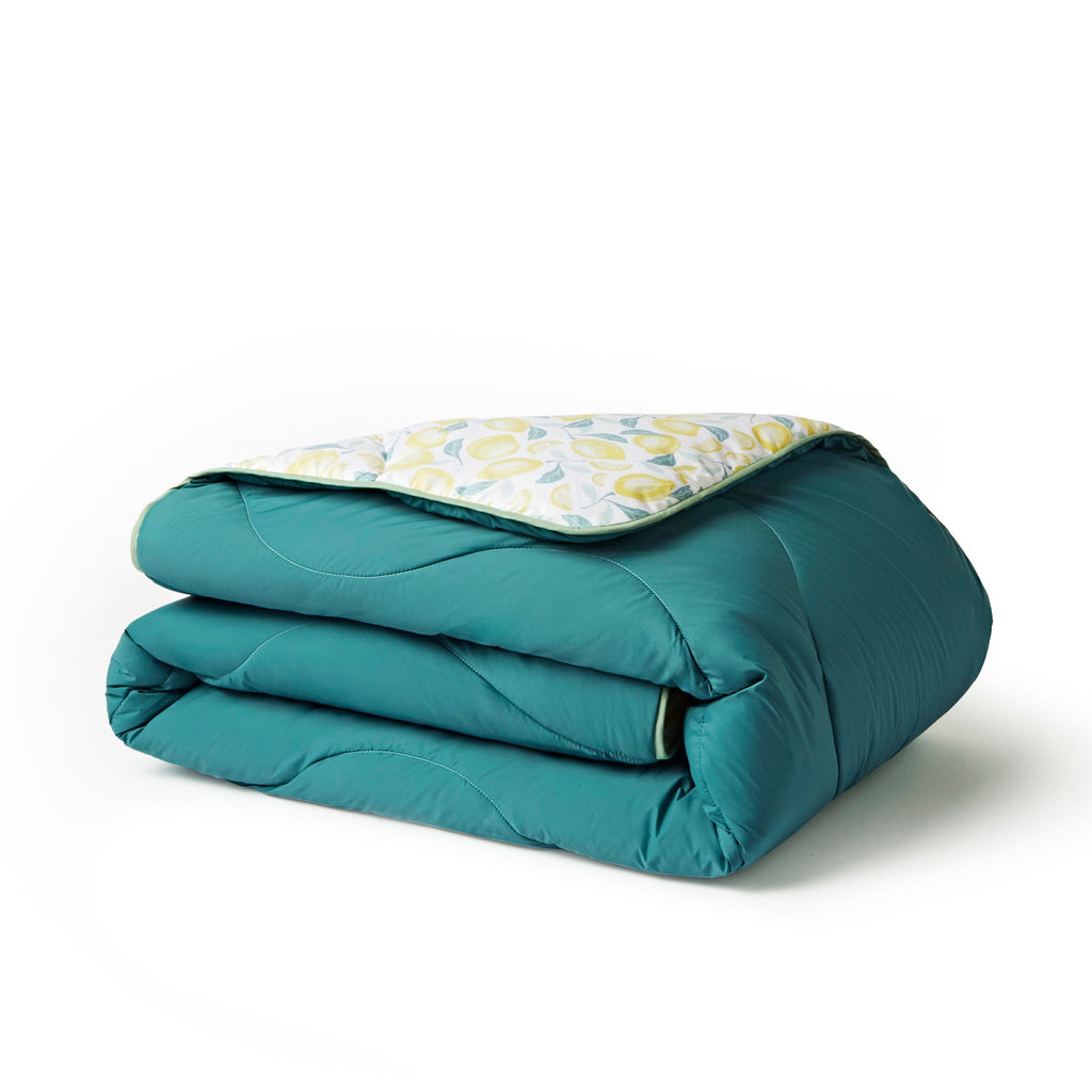 Night Lark Amalfi Lemons Summer outdoor duvet folded up