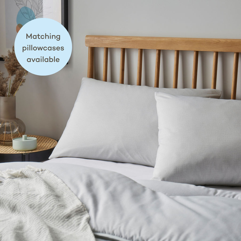 Night Lark Linen Pillowcase roundel grey