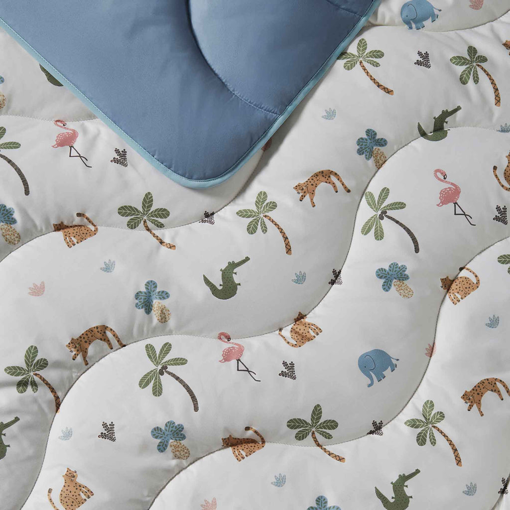 Night Lark / Night Owl Junior - Jungle Adventure - Children's Coverless Duvet & Pillowcase Set