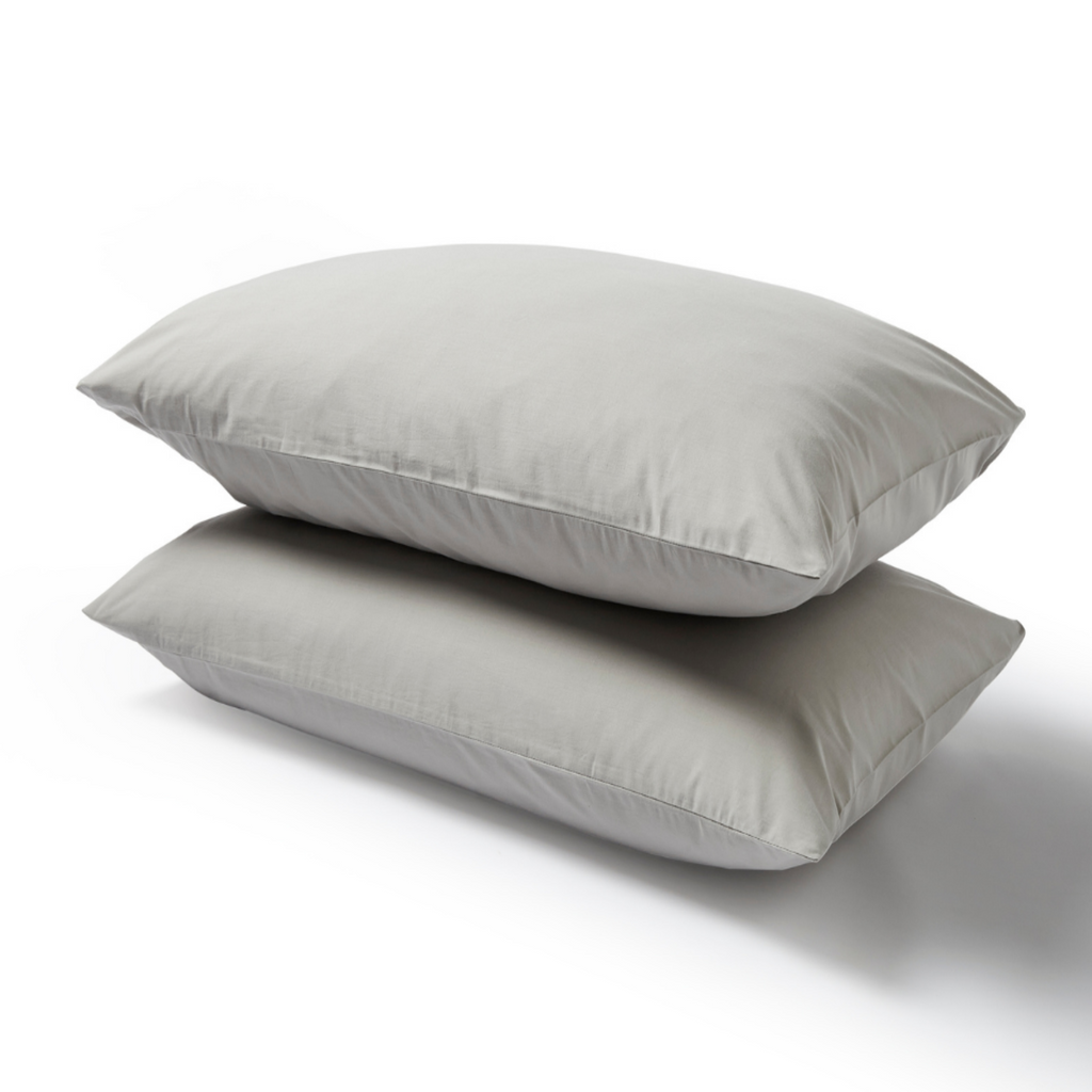 200 Thread Count Classic 100% BCI Cotton Pair of Pillowcases grey